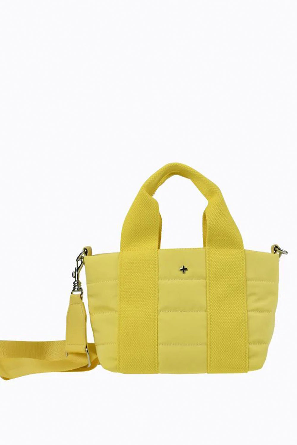 Peta+Jain / Envy Quilted Bag with Xbody strap / Lemon Silver